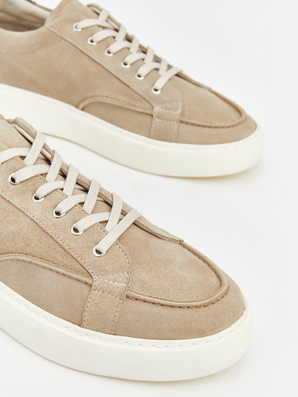 Bej Bağcıklı Erkek Klasik Ayakkabı-2