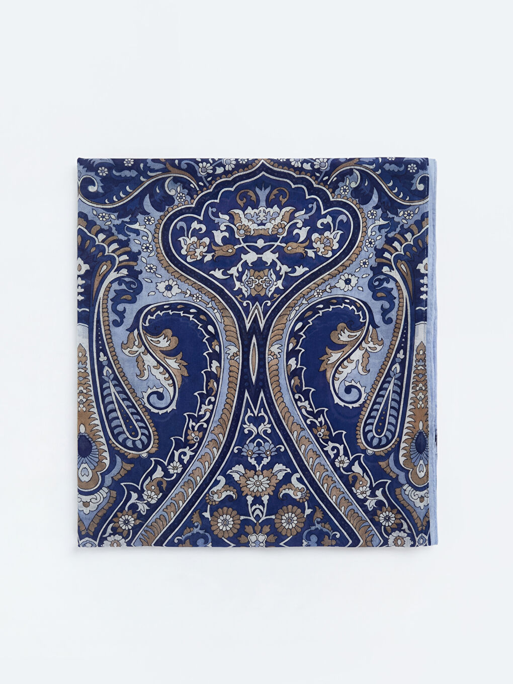 Bej Desenli Kadın Şal-1