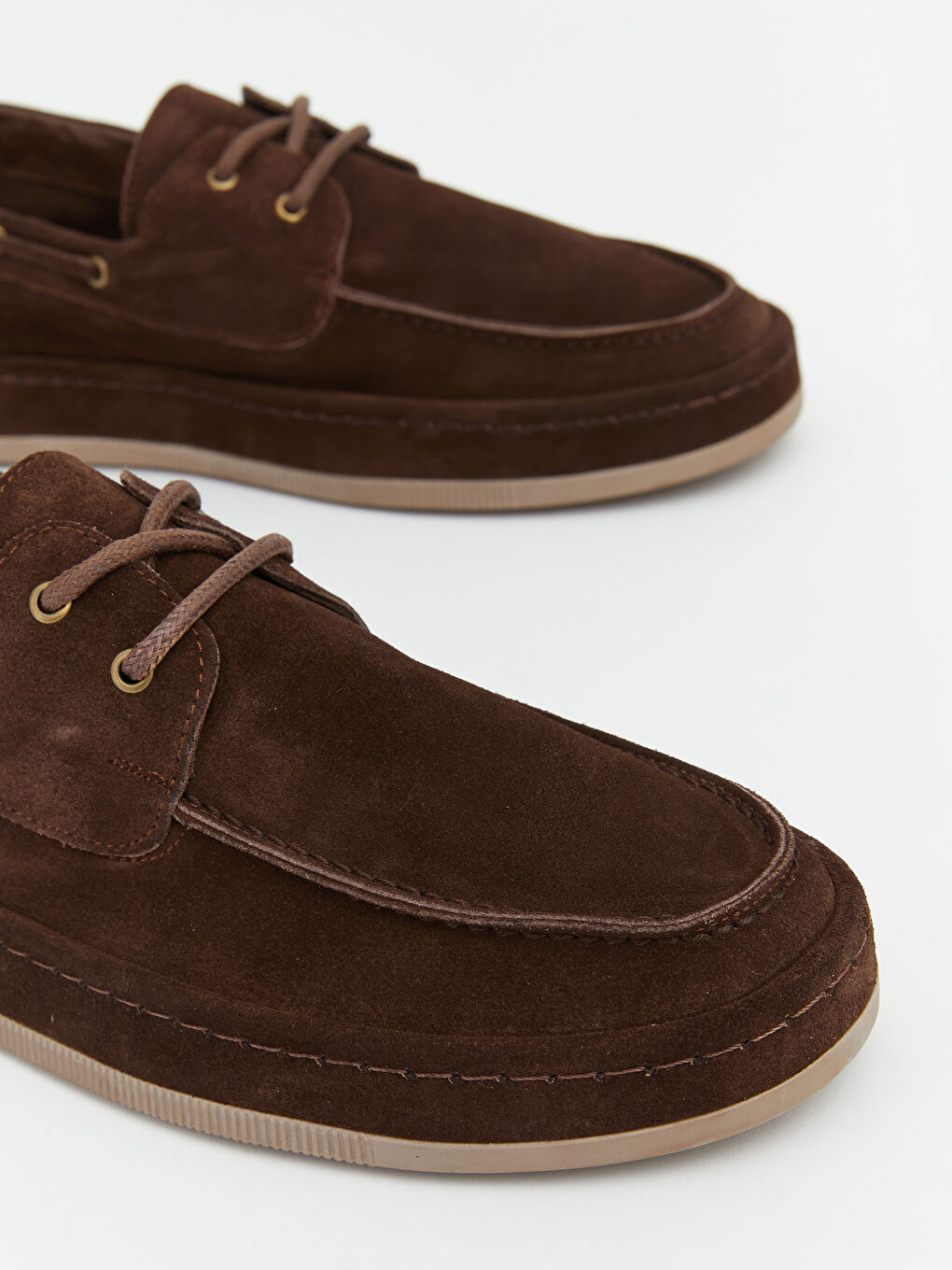 Kahverengi Süet Görünümlü Erkek Klasik Ayakkabı-2