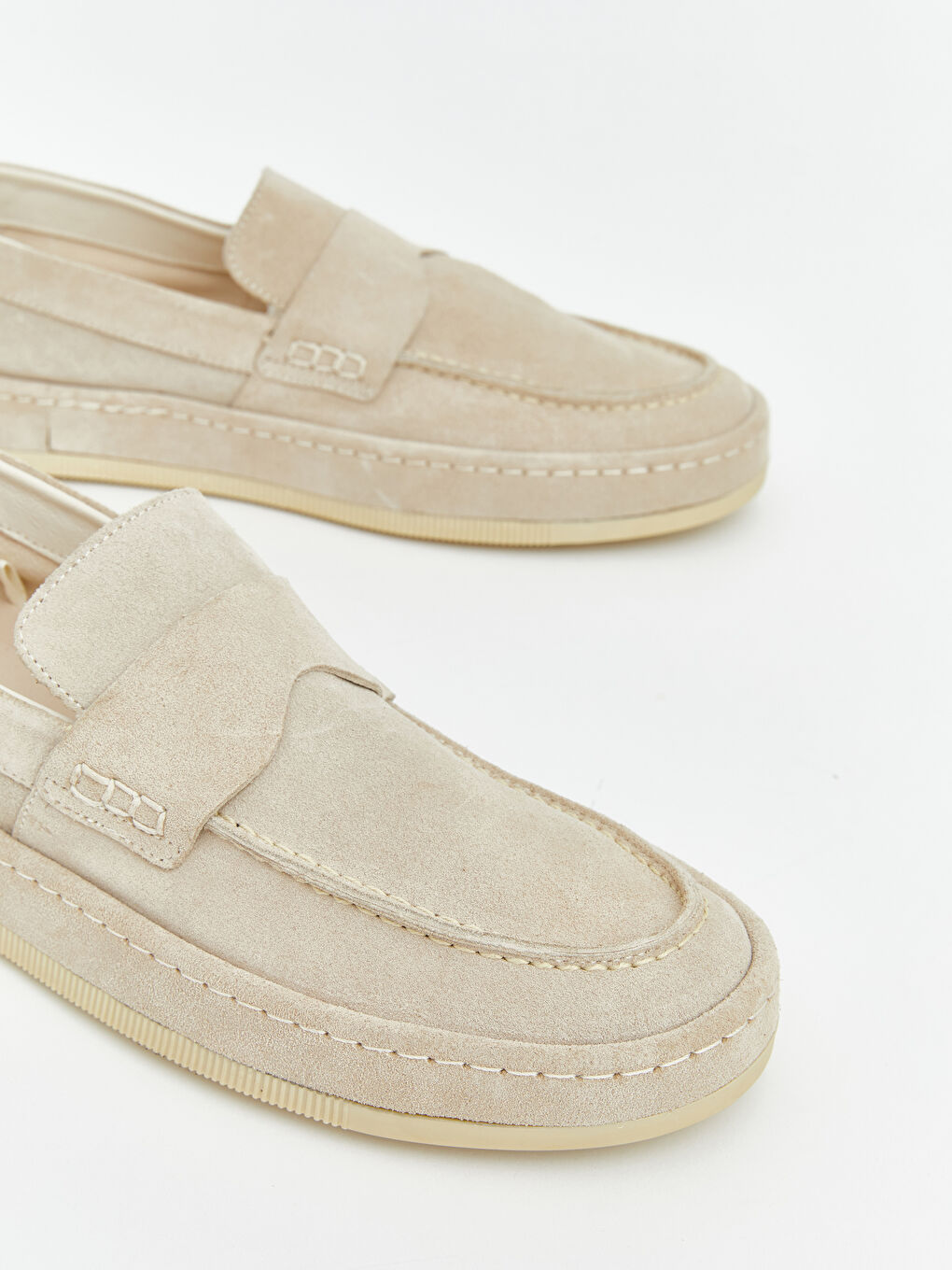 Bej Süet Erkek Klasik Ayakkabı-2