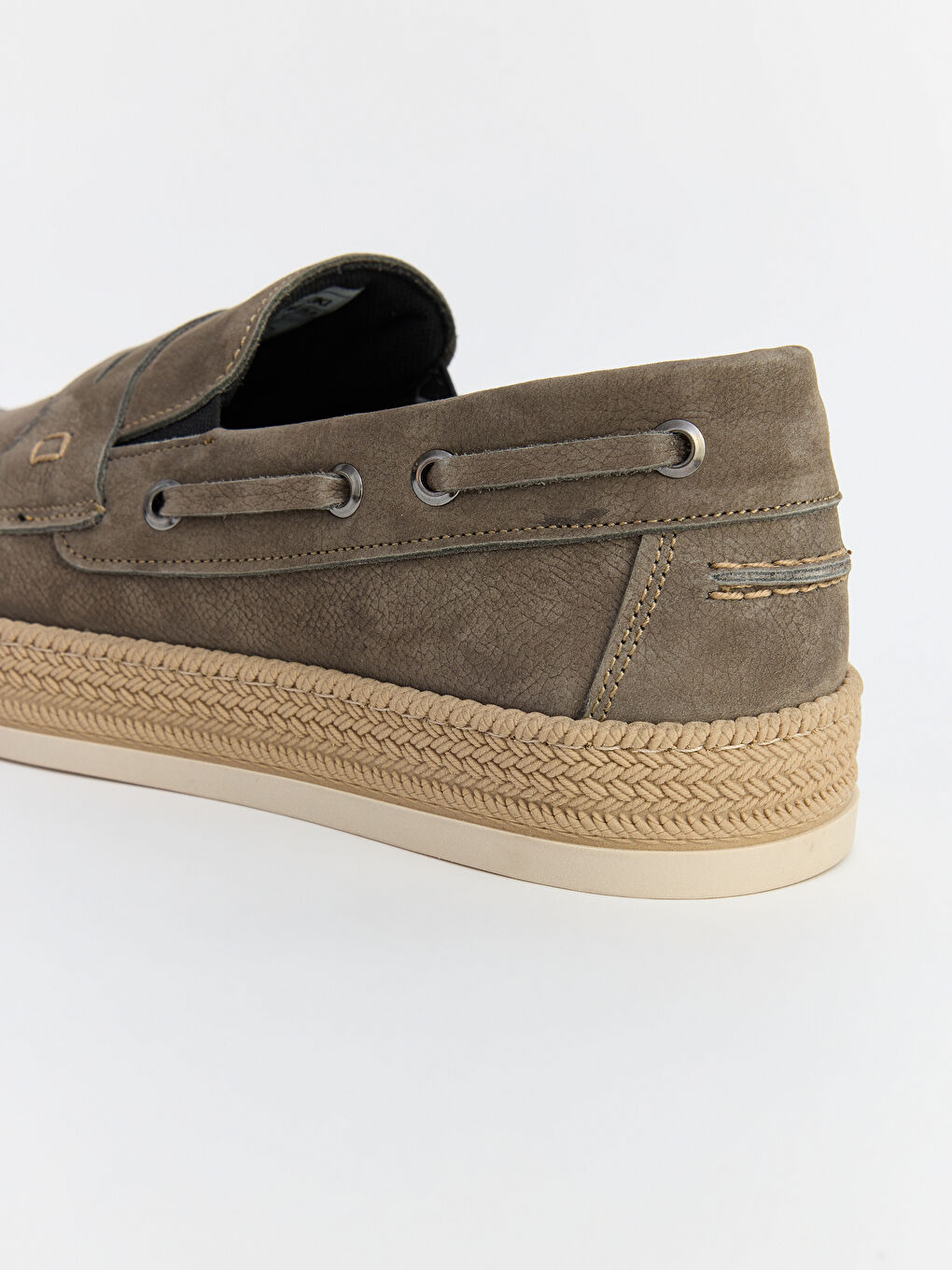 Gri Süet Erkek Espadril-4