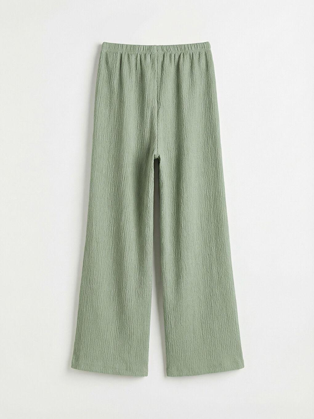 Yeşil Beli Lastikli Kız Çocuk Eşofman Altı-1