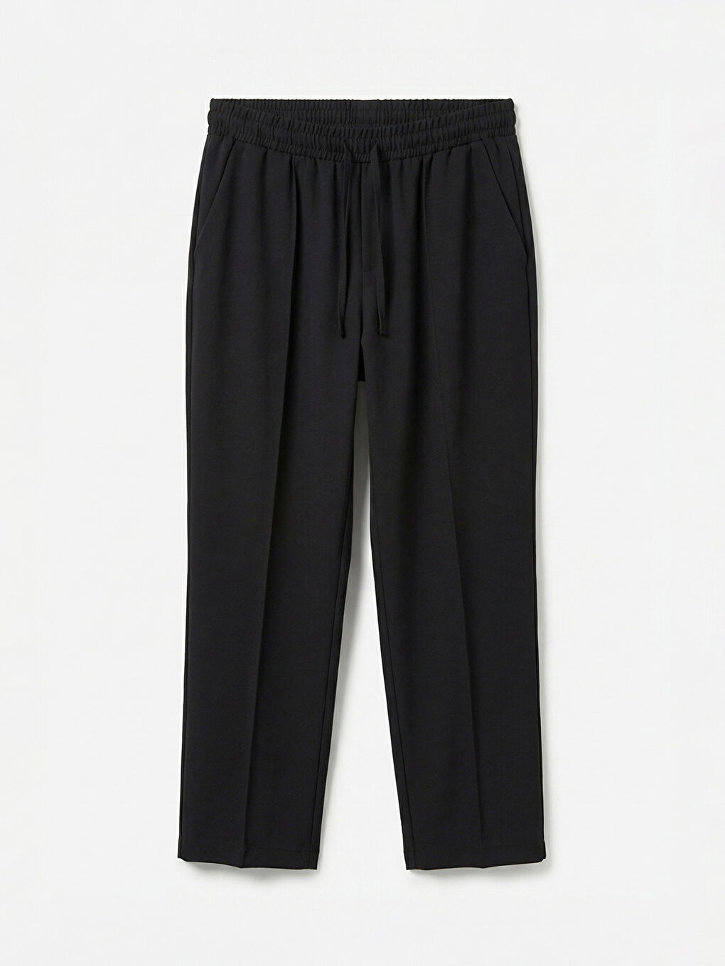 Siyah Beli Lastikli Kadın Pantolon-4