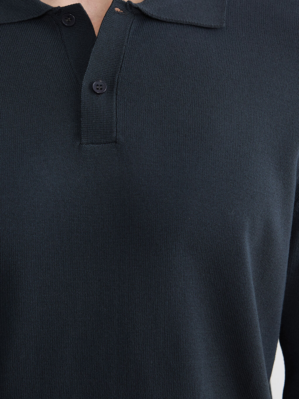 Antrasit Polo Yaka Triko Erkek Kazak-2