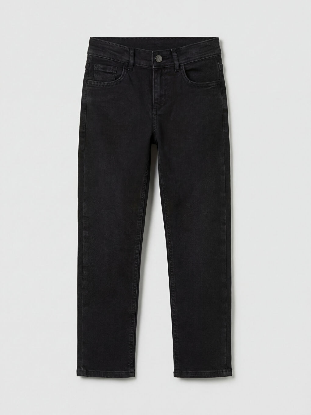 Siyah Regular Fit Erkek Çocuk Jean Pantolon
