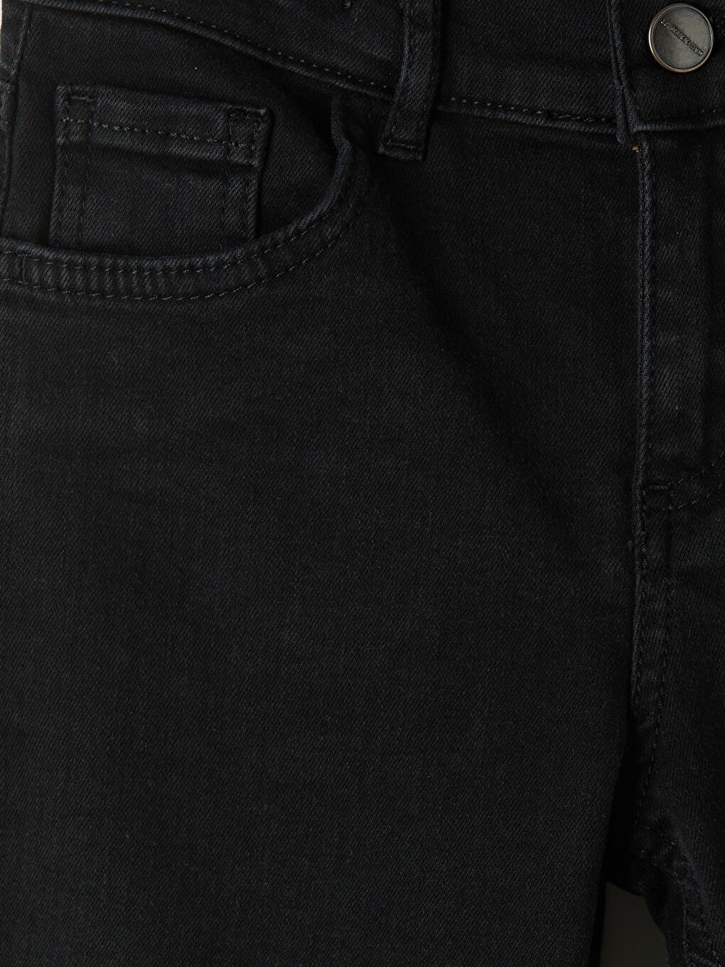 Siyah Regular Fit Erkek Çocuk Jean Pantolon-2