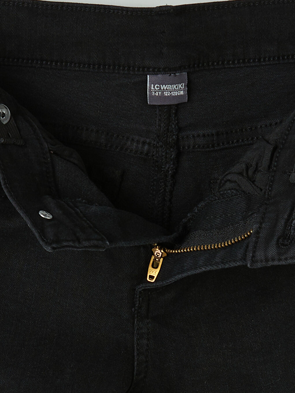 Siyah Regular Fit Erkek Çocuk Jean Pantolon-3