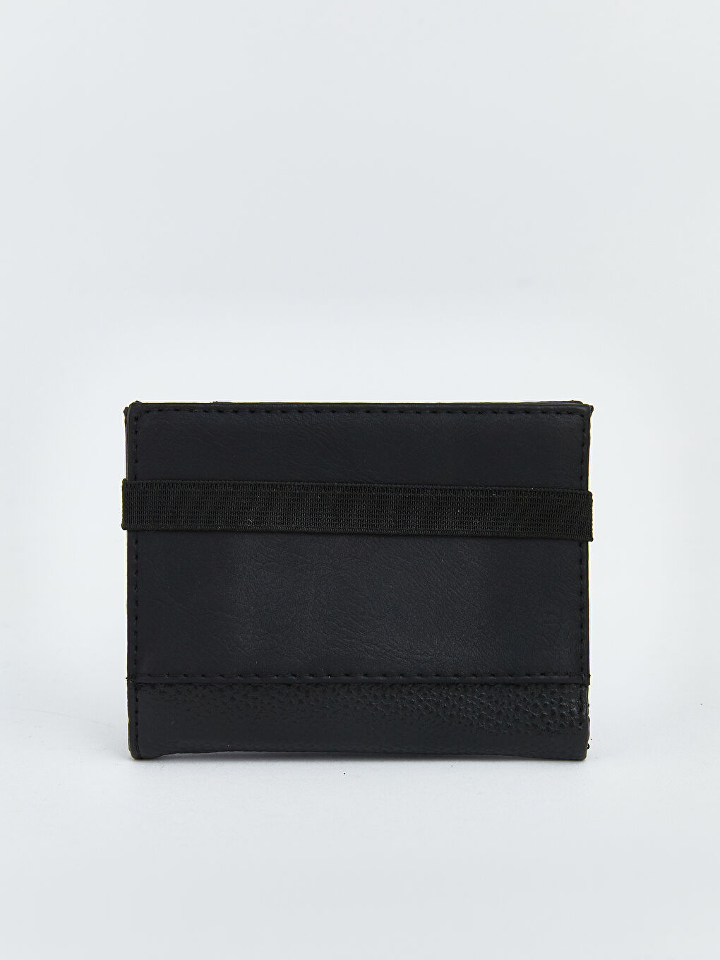 Siyah Deri Görünümlü Erkek Kartlık