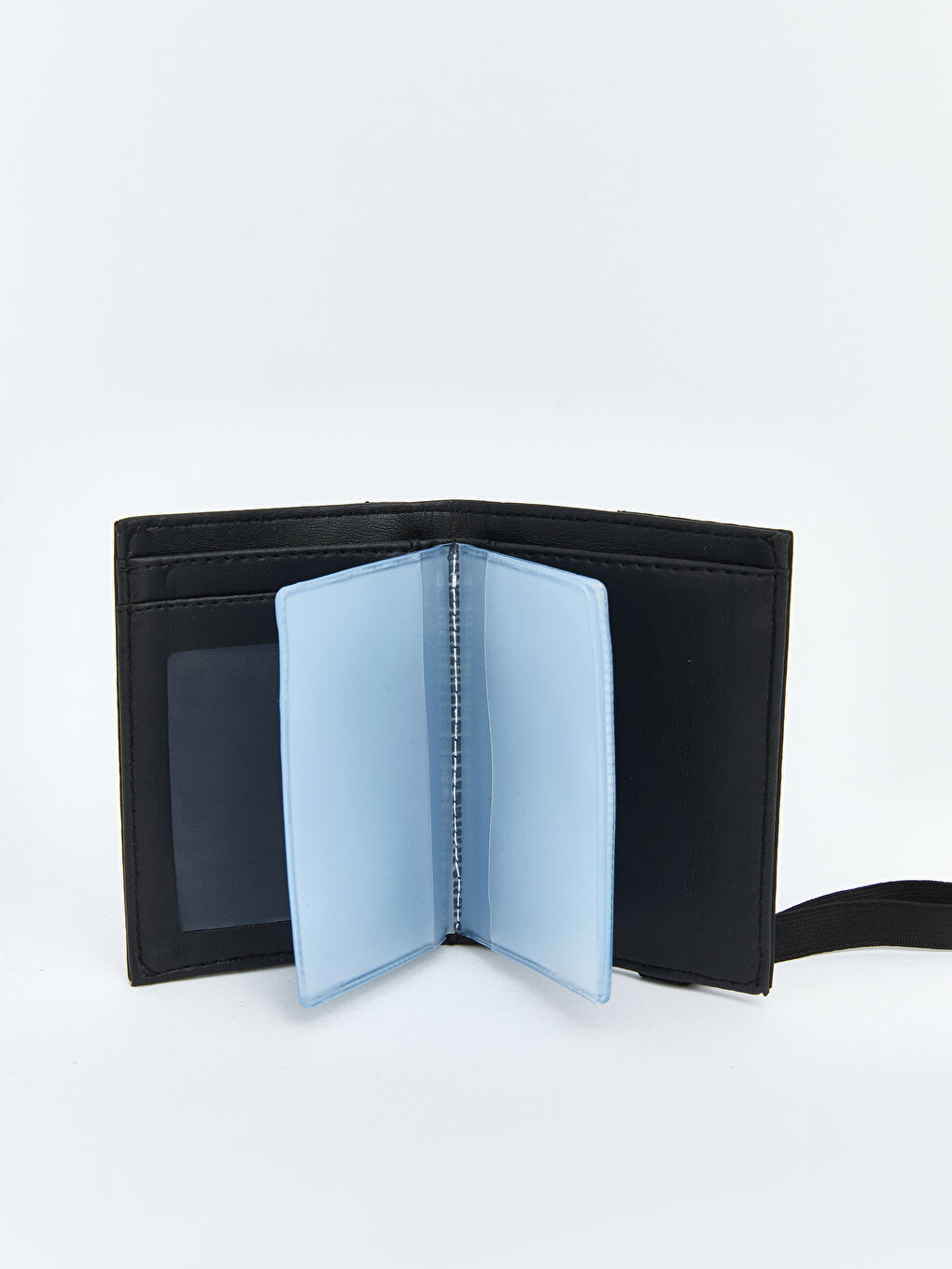 Siyah Deri Görünümlü Erkek Kartlık-3