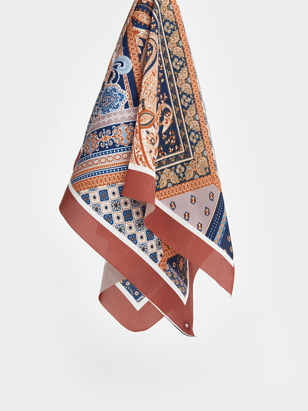 Woman BROWN Small Scarf-1