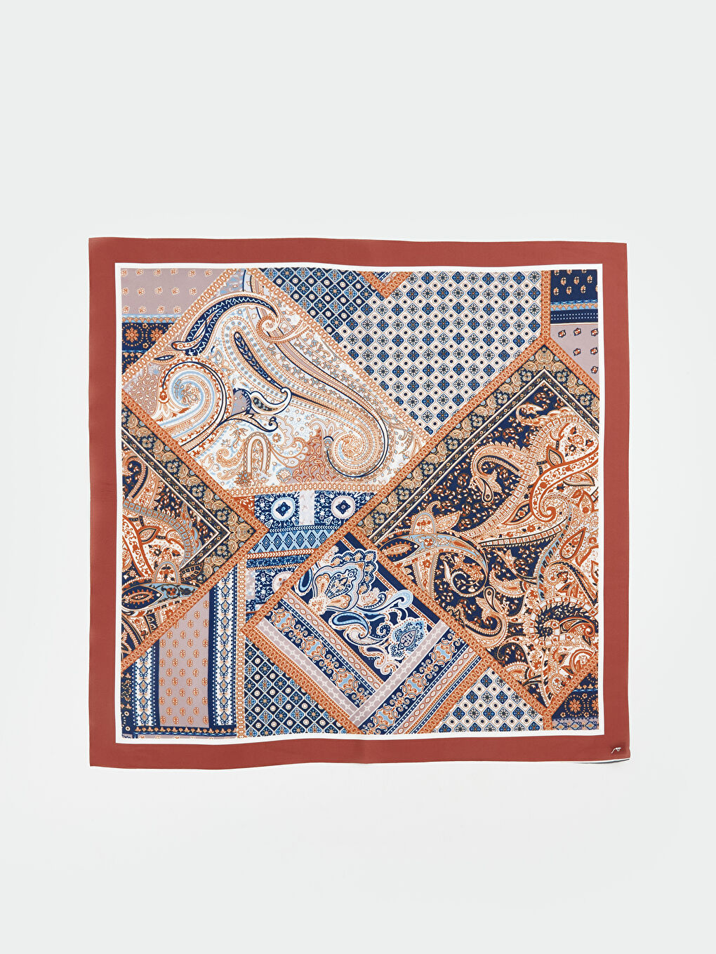 Woman BROWN Small Scarf-2