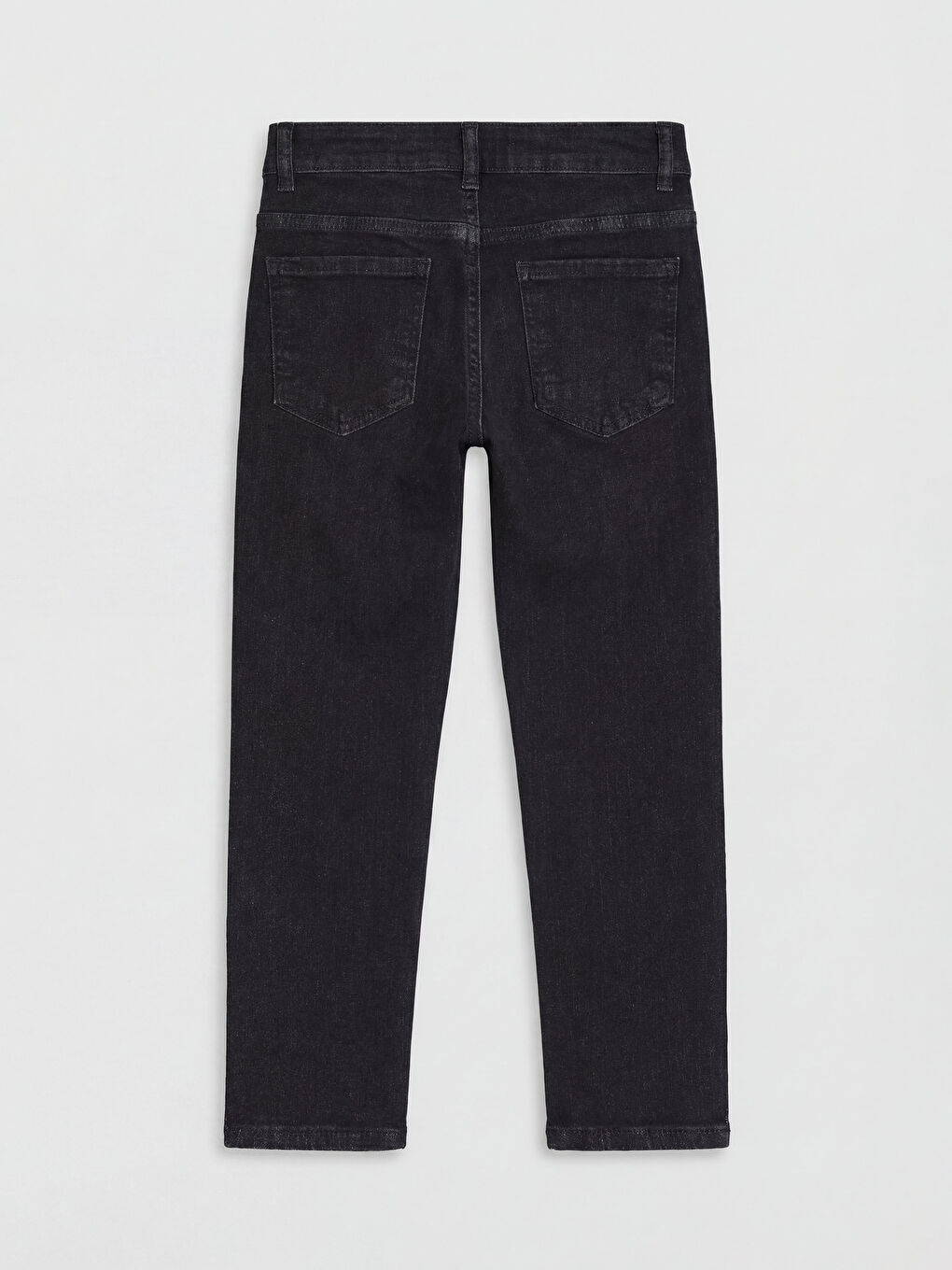 Siyah Slim Fit Erkek Çocuk Jean Pantolon-1