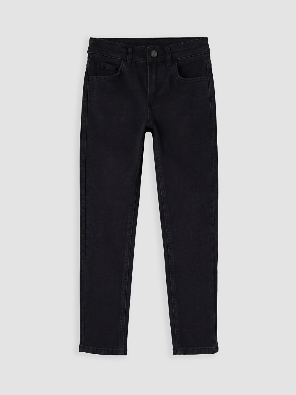Siyah Slim Fit Erkek Çocuk Jean Pantolon