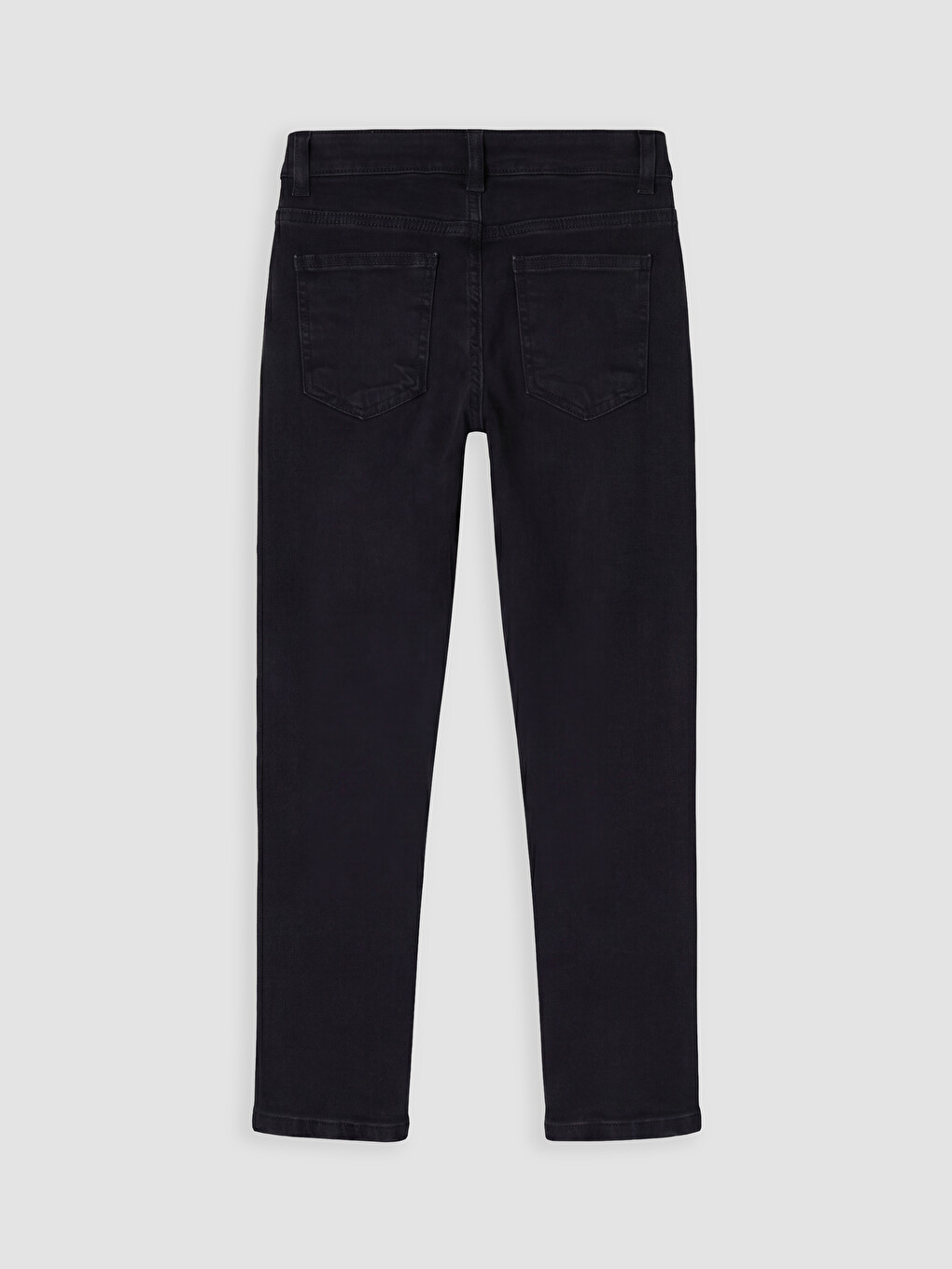 Siyah Slim Fit Erkek Çocuk Jean Pantolon-2