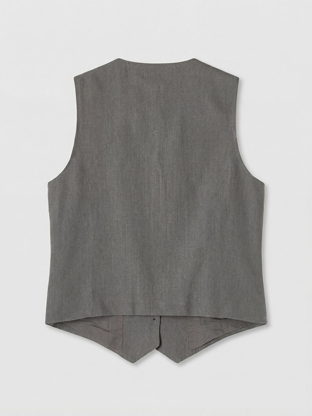 Linen Blend Women's Classic Waistcoat-5