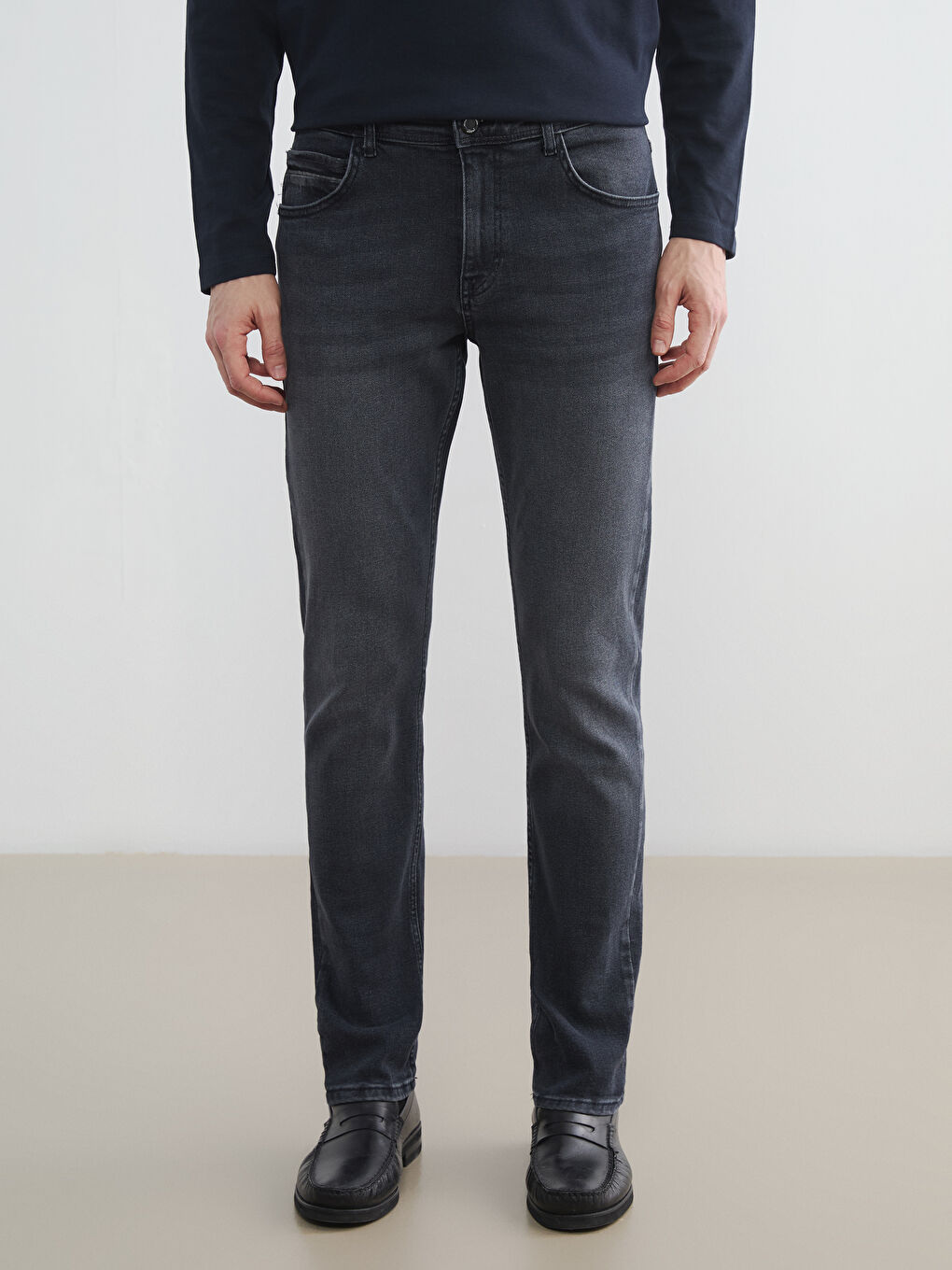 Antrasit 750 Slim Fit Erkek Jean Pantolon-1