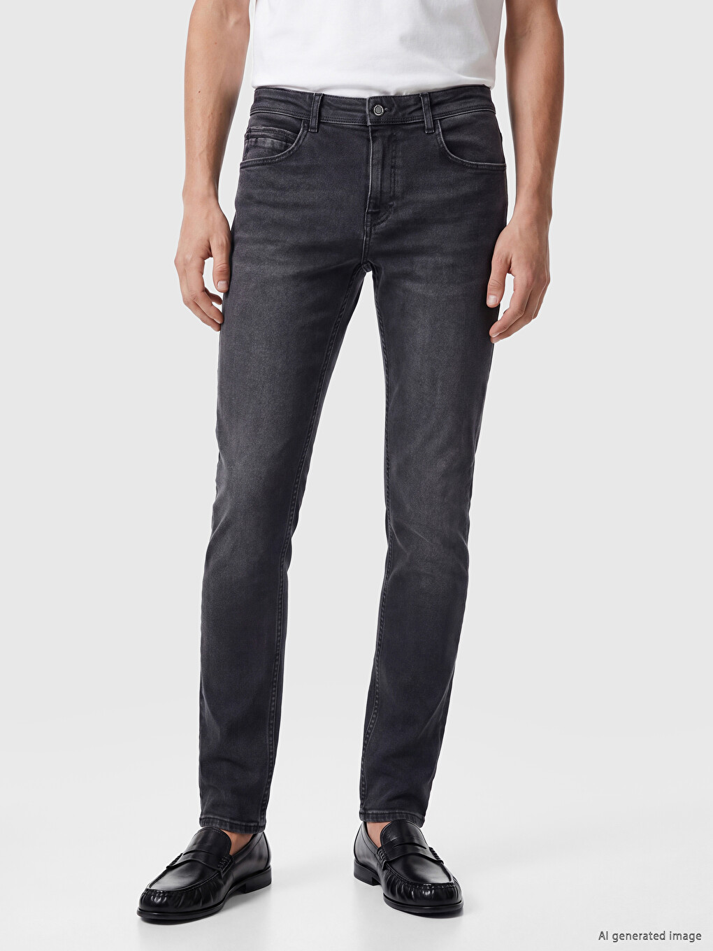 Antrasit 750 Slim Fit Erkek Jean Pantolon-2