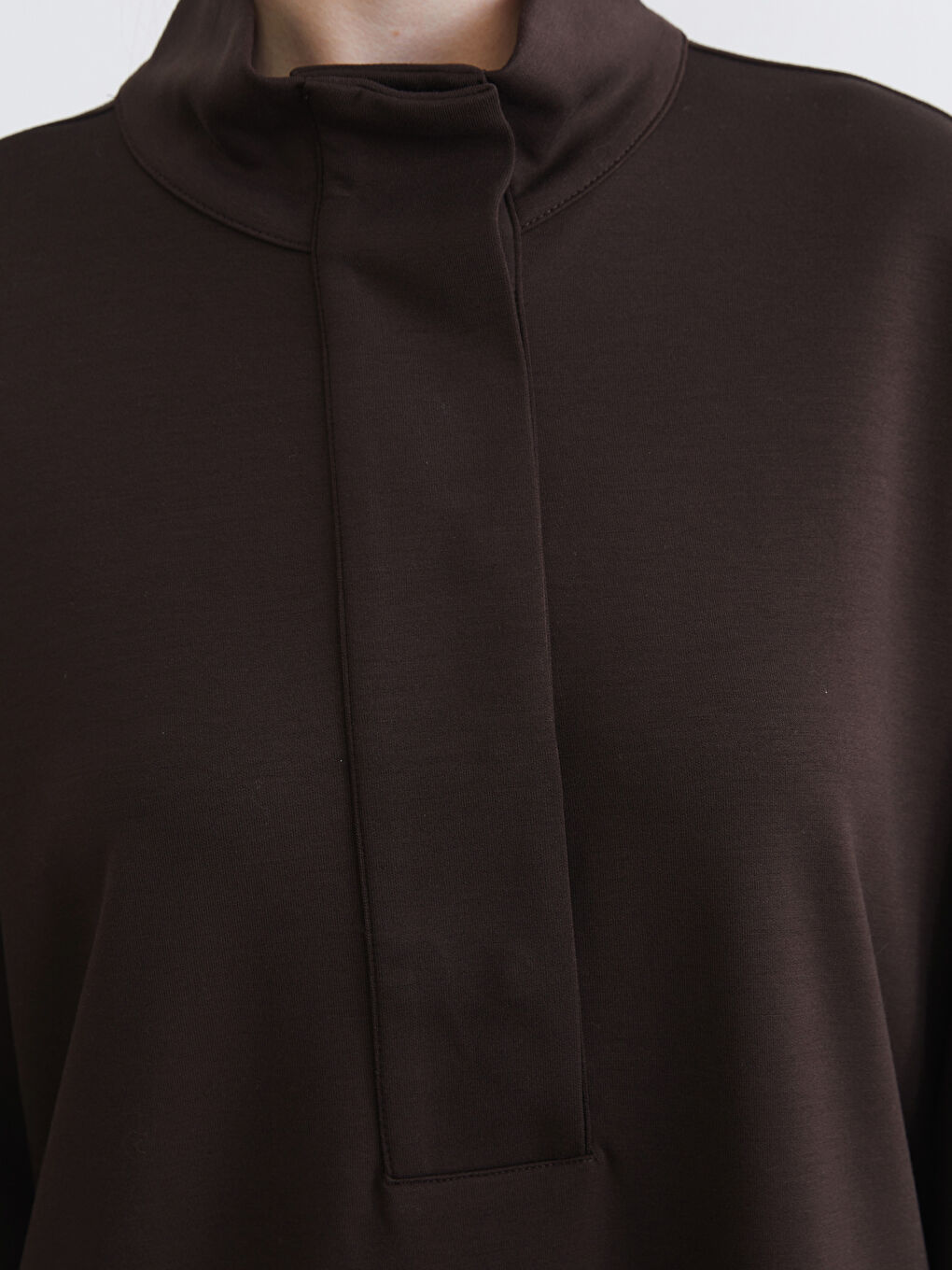 لمسة ناعمة أوفرسايز سويت شيرت تونيك نساء-2