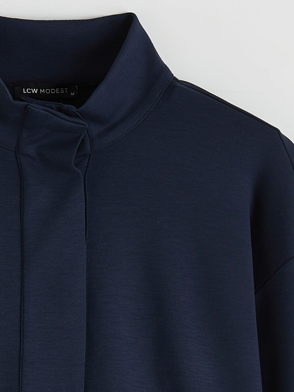 Lacivert Soft Touch Oversize Kadın Sweatshirt Tunik-5