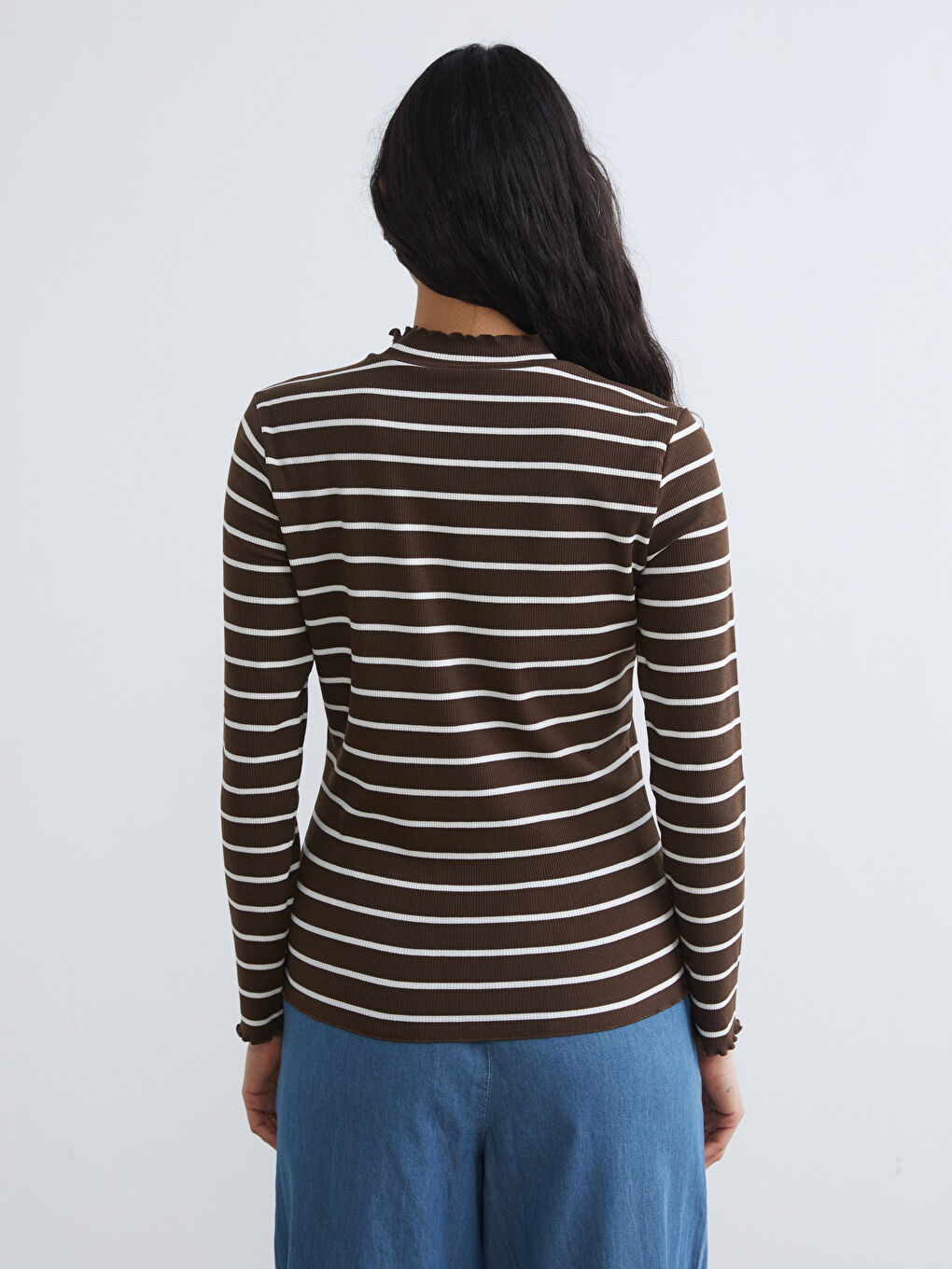 Striped turtleneck bodysuit.-3