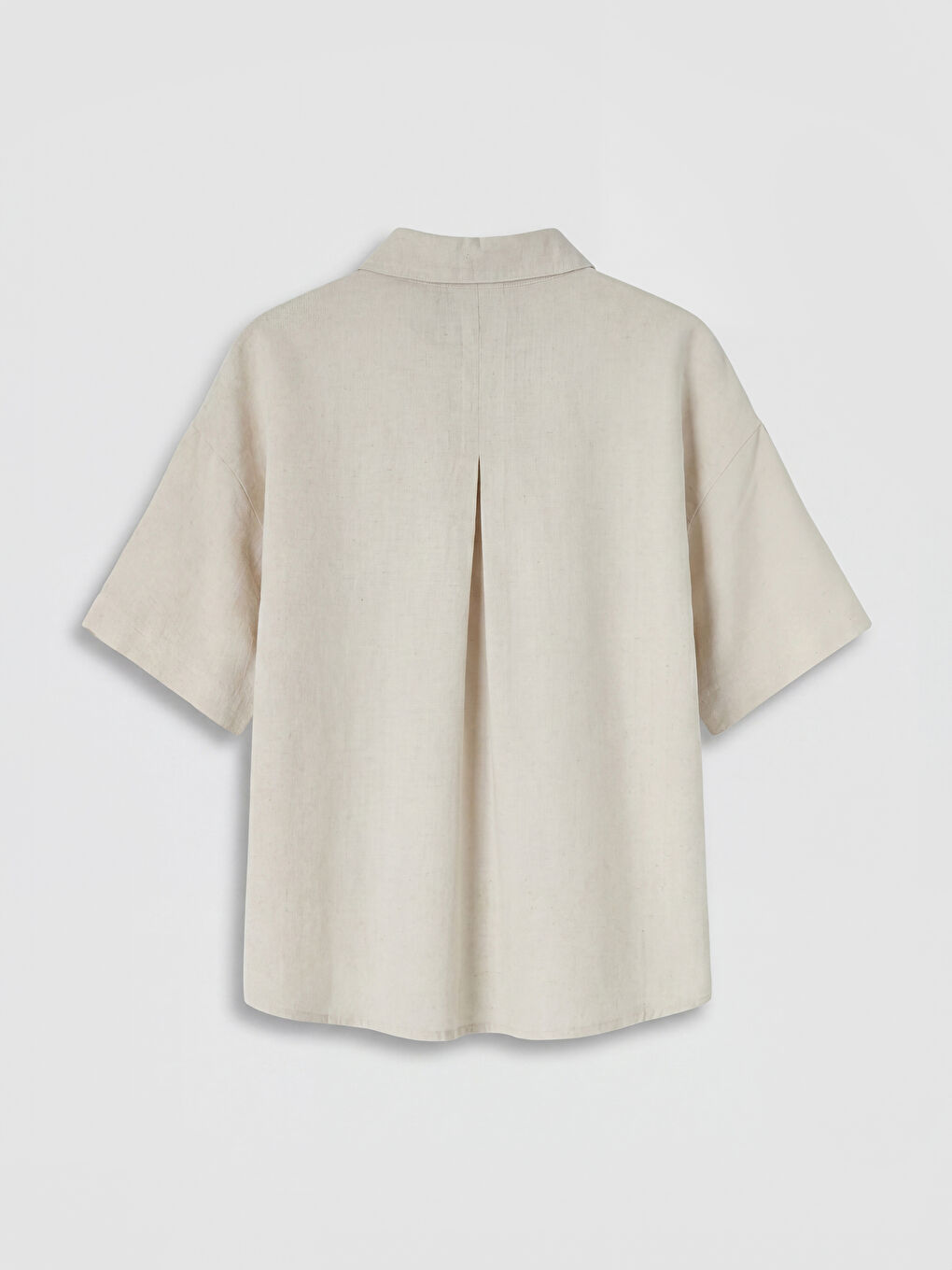 Oversize-Leinenmischung Damenhemd-5