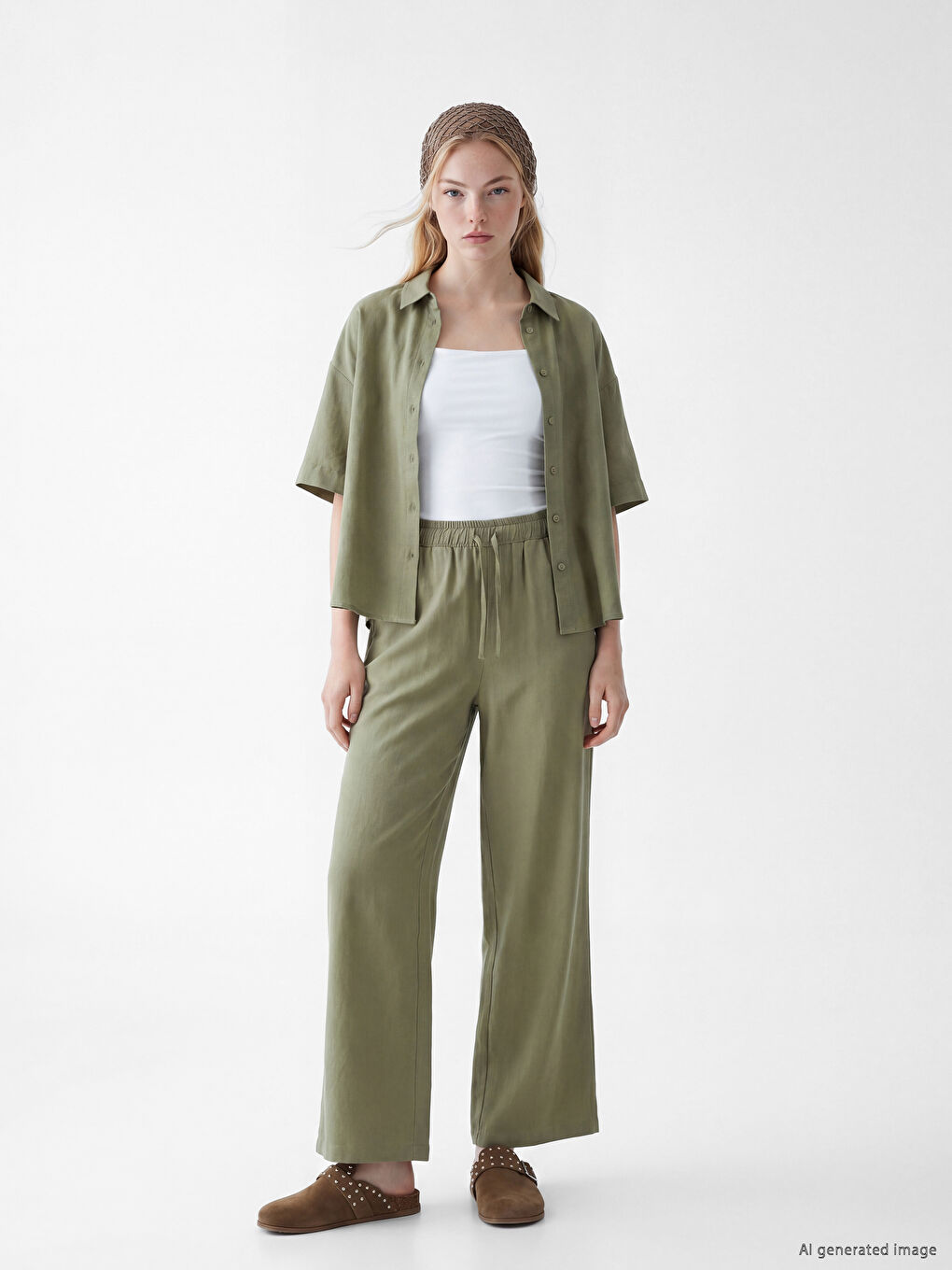 Linen Blend Women's Shirt-1