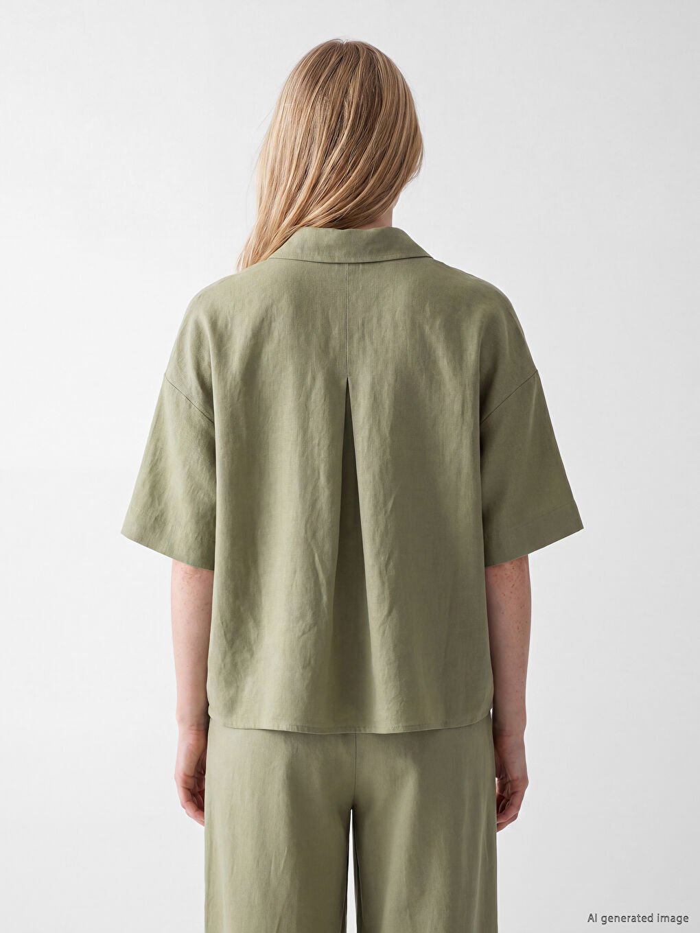 Linen Blend Women's Shirt-3