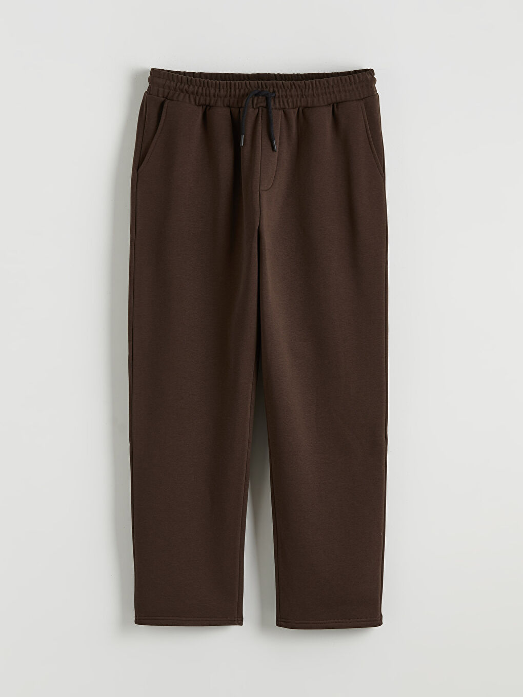 Kahverengi Loose Fit Erkek Eşofman Altı-4