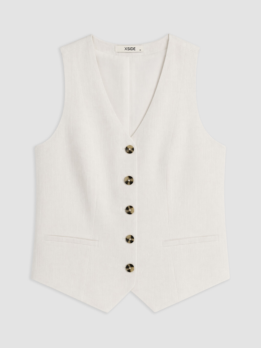 Woman White Waistcoat