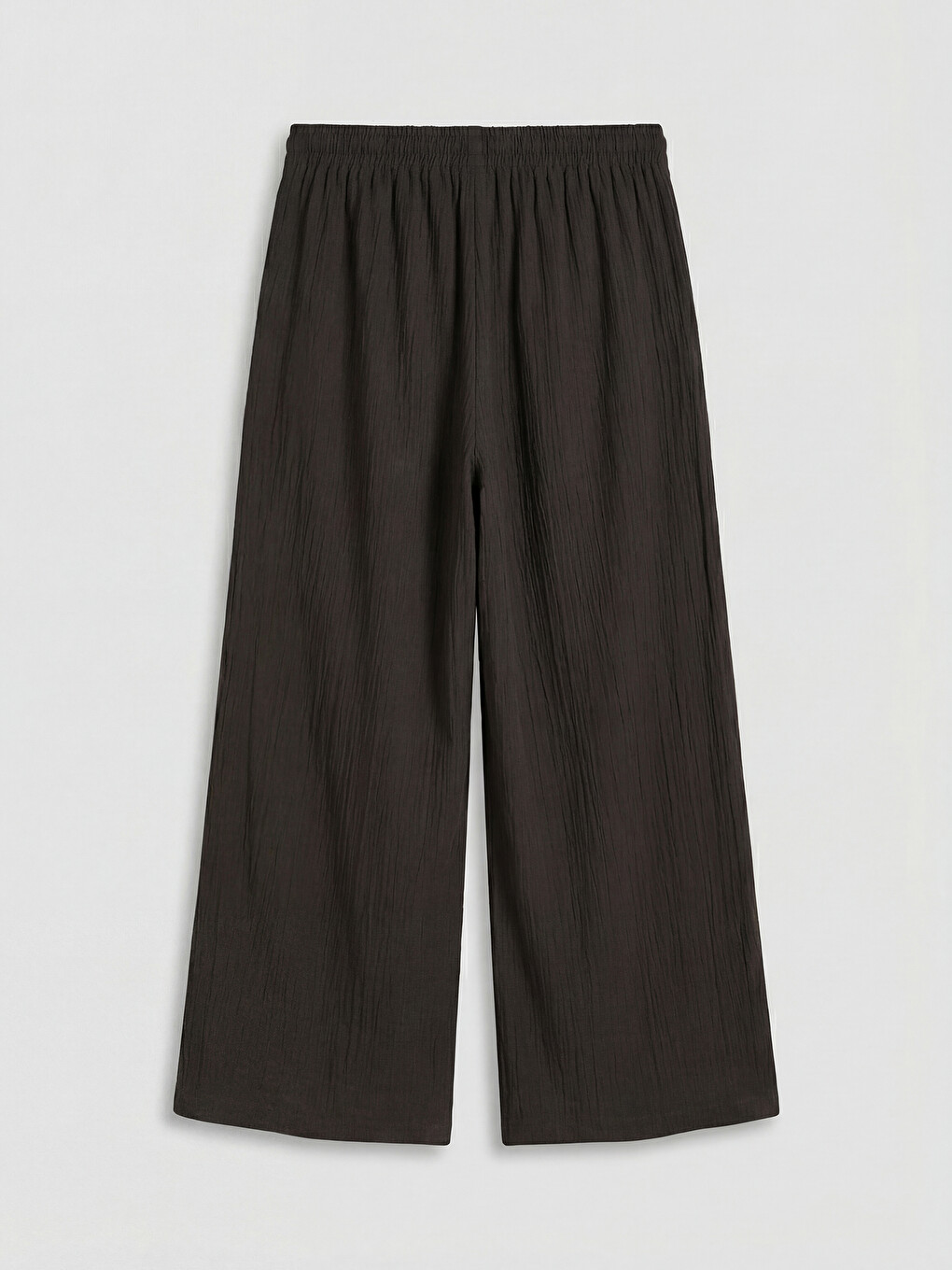 Elastic Waist Textured Women's Trousers-5