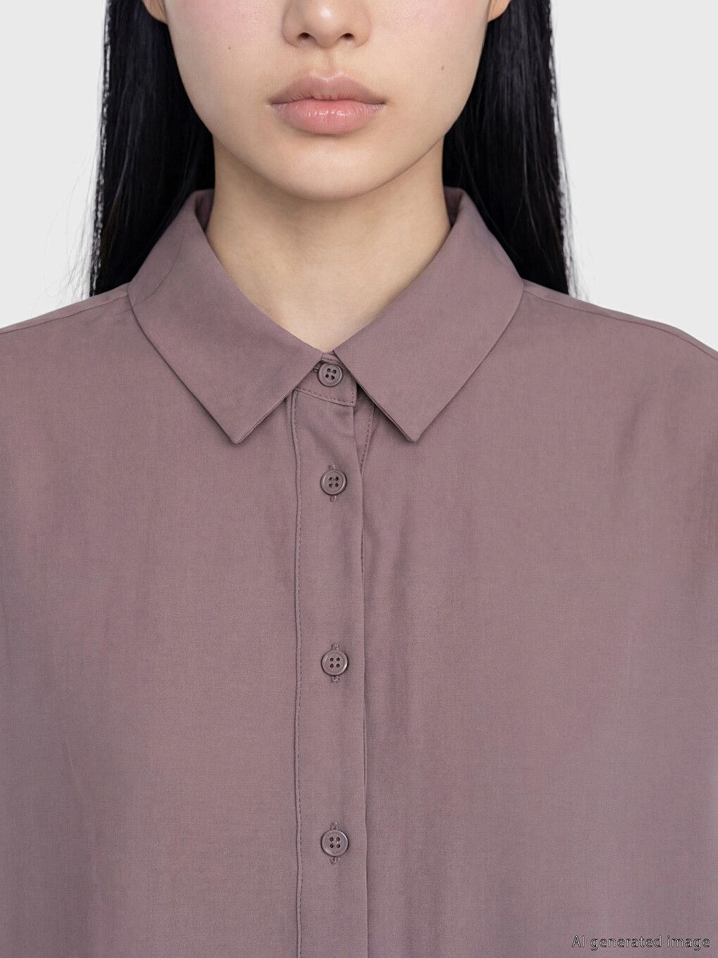 Chemise oversize en mélange de modal pour femme-2
