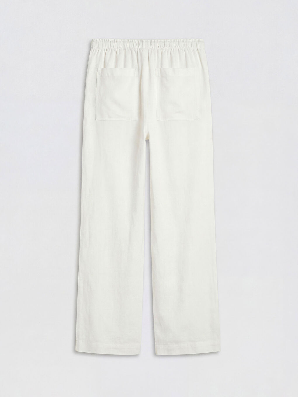 Woman WHITE Trousers-1
