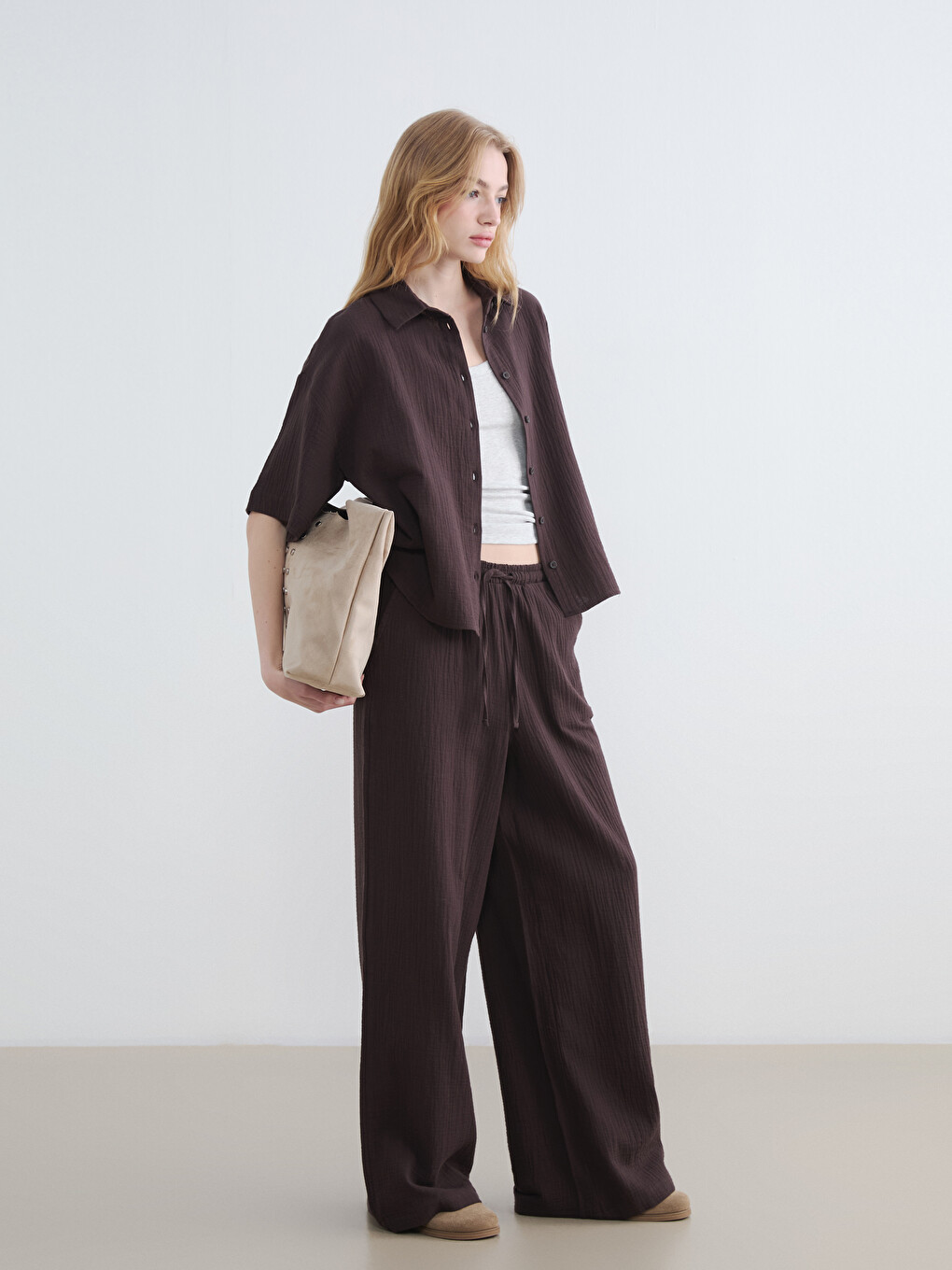 Oversize Women's Muslin Shirt