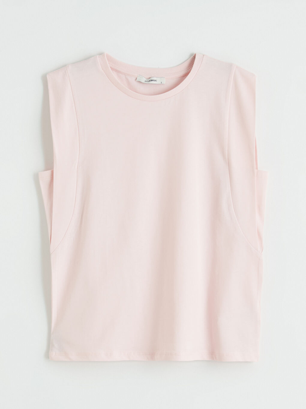 Pembe Bisiklet Yaka Kadın Atlet-4