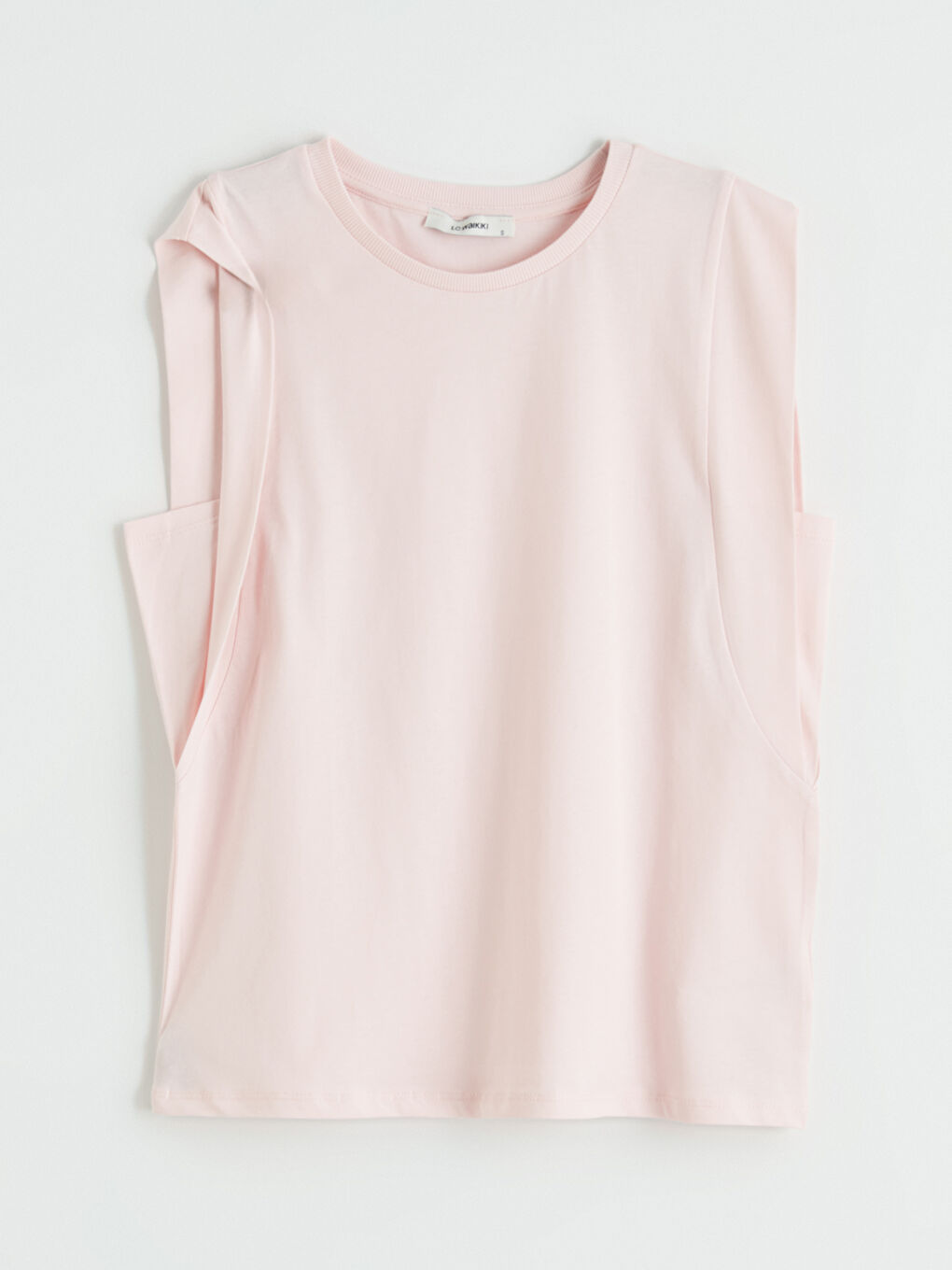 Pembe Bisiklet Yaka Kadın Atlet-6