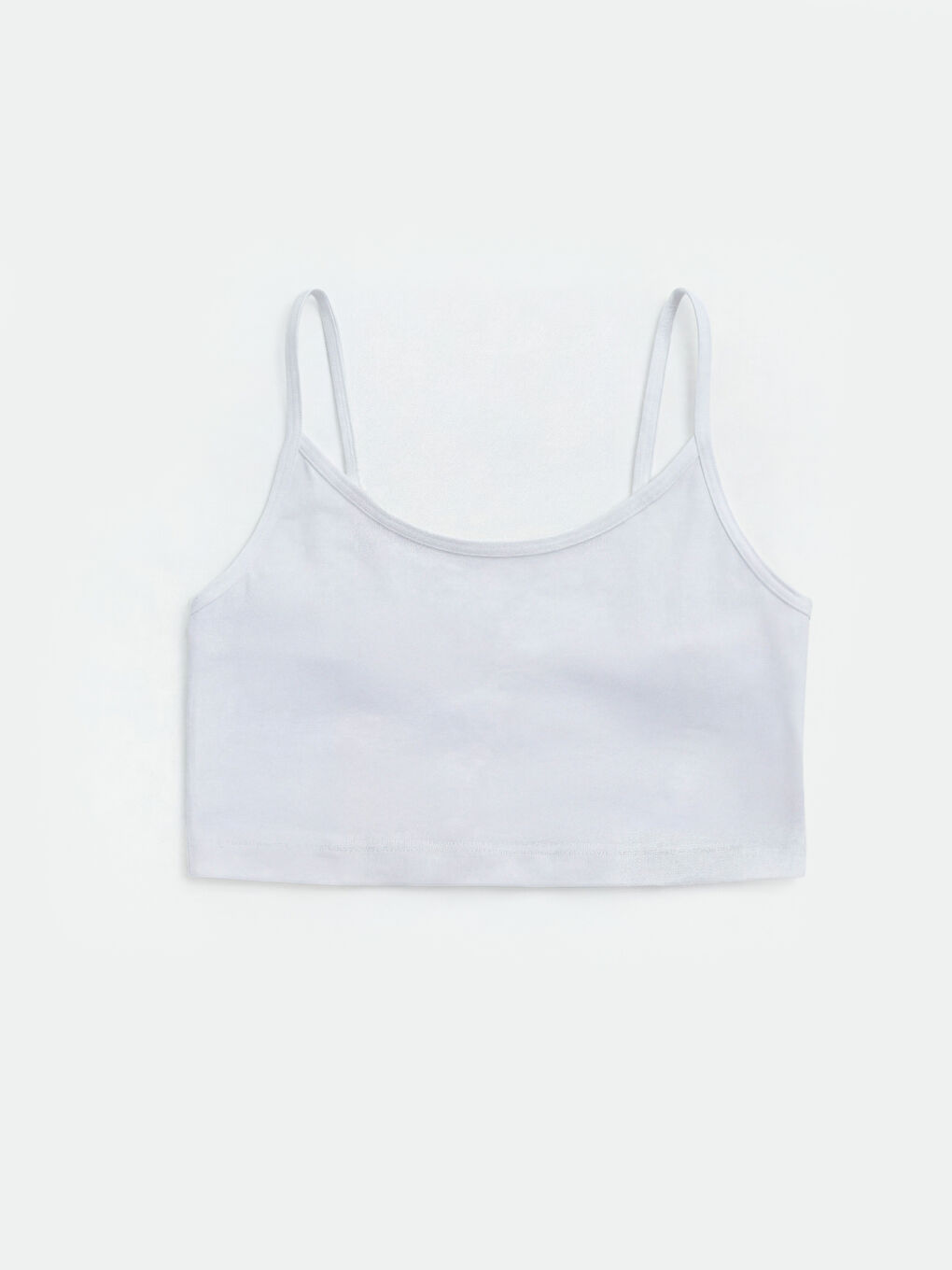 Beyaz U Yaka Kız Çocuk Büstiyer