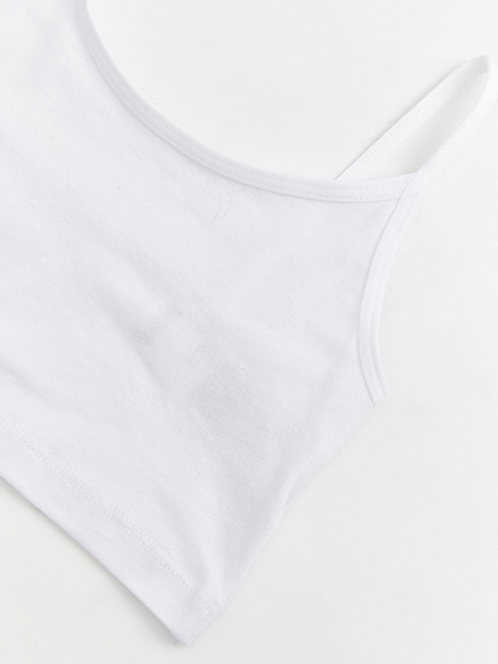 Beyaz U Yaka Kız Çocuk Büstiyer-2
