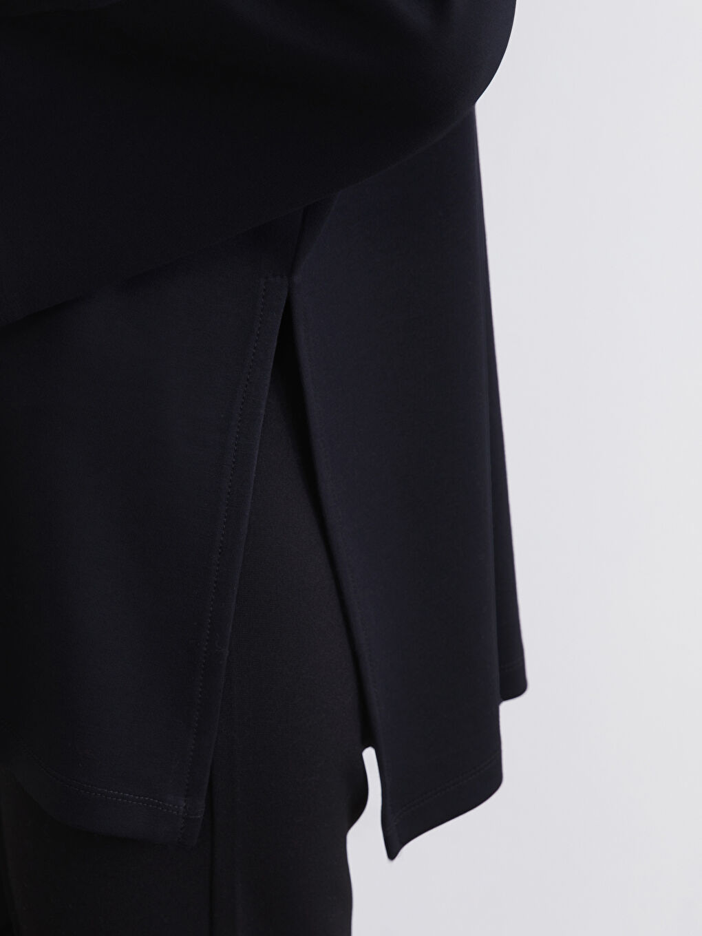 تونيك كنزة رياضية أسود امرأة-2