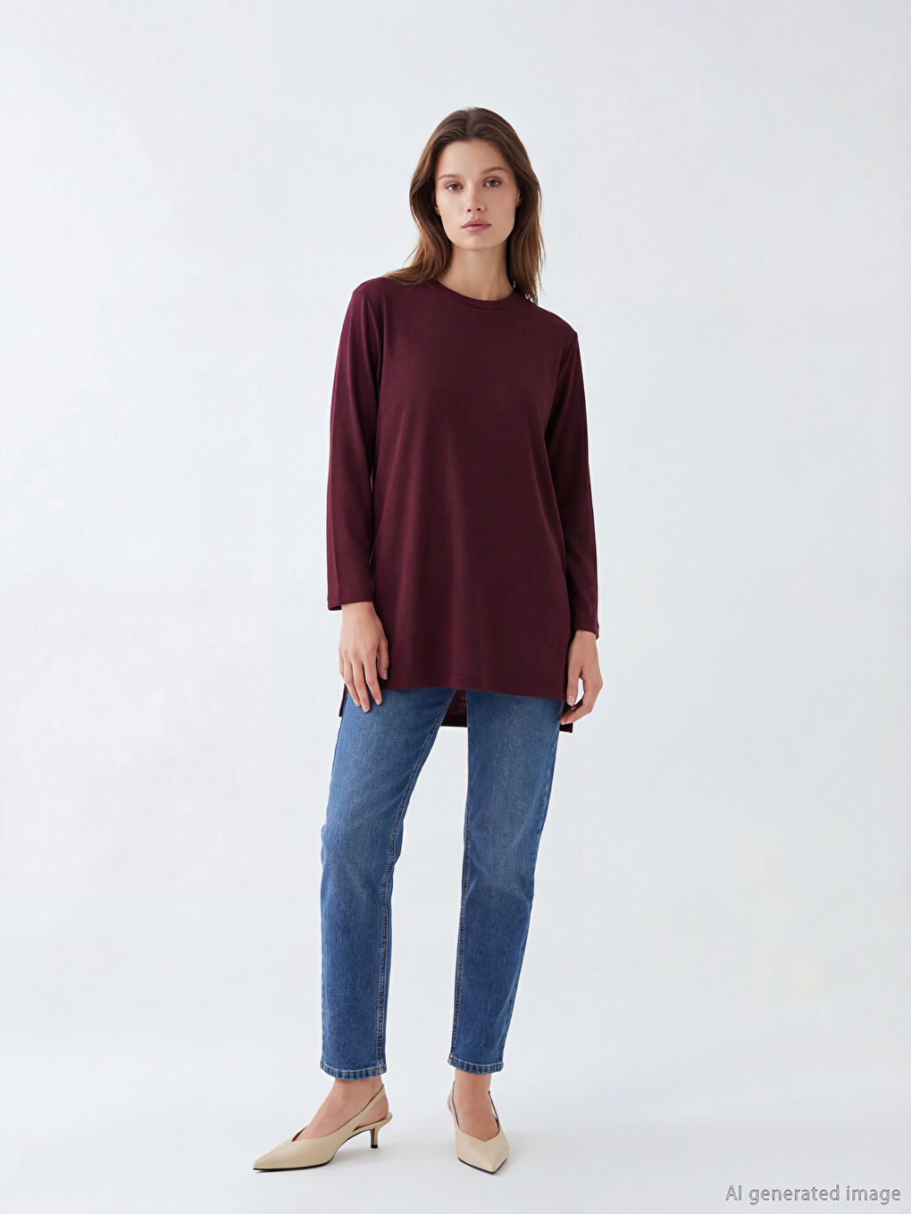 Soft Touch Oversized Women's Sweatshirt Tunic-1