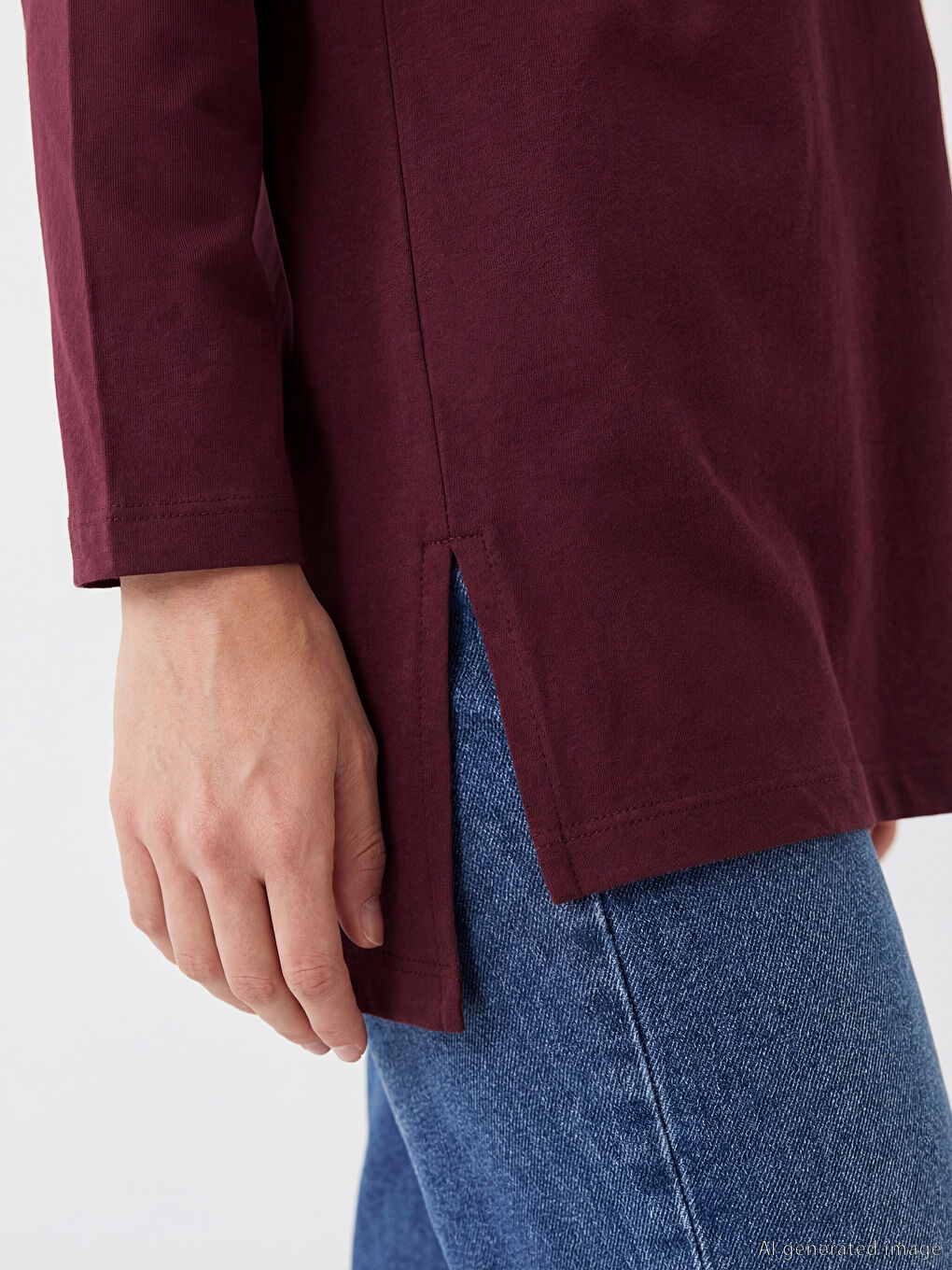 Soft Touch Oversized Women's Sweatshirt Tunic-2
