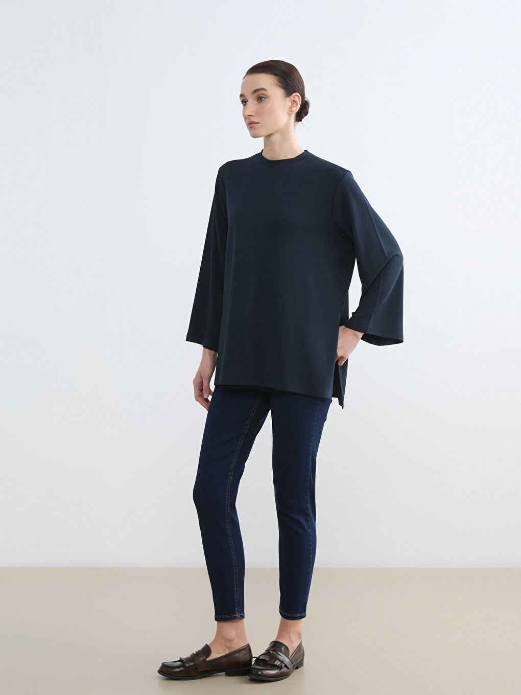 Soft Touch Oversized Women's Sweatshirt Tunic-1