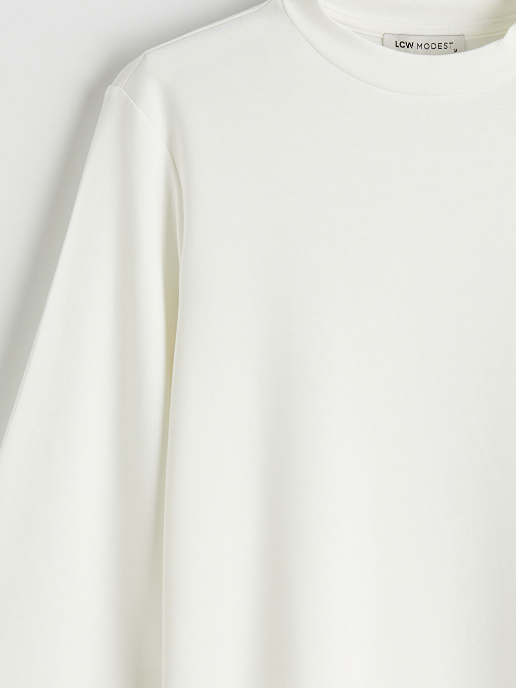 Ekru Soft Touch Oversize Kadın Sweatshirt Tunik-5