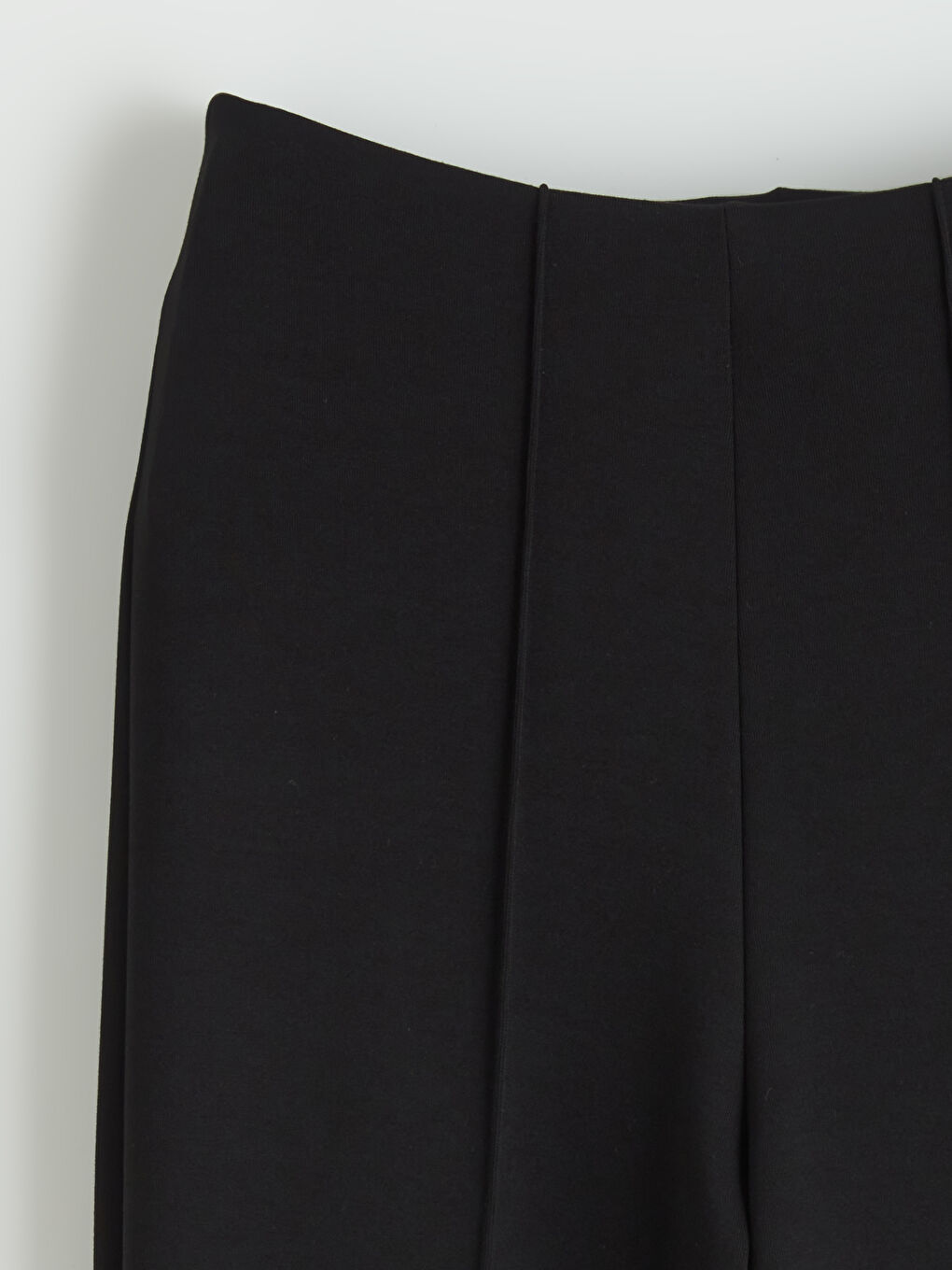 Siyah İspanyol Paça Dikiş Detaylı Kadın Eşofman Altı-5