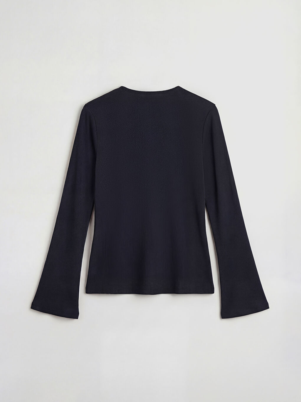 Siyah Bisiklet Yaka Fitilli Kadın Body-1