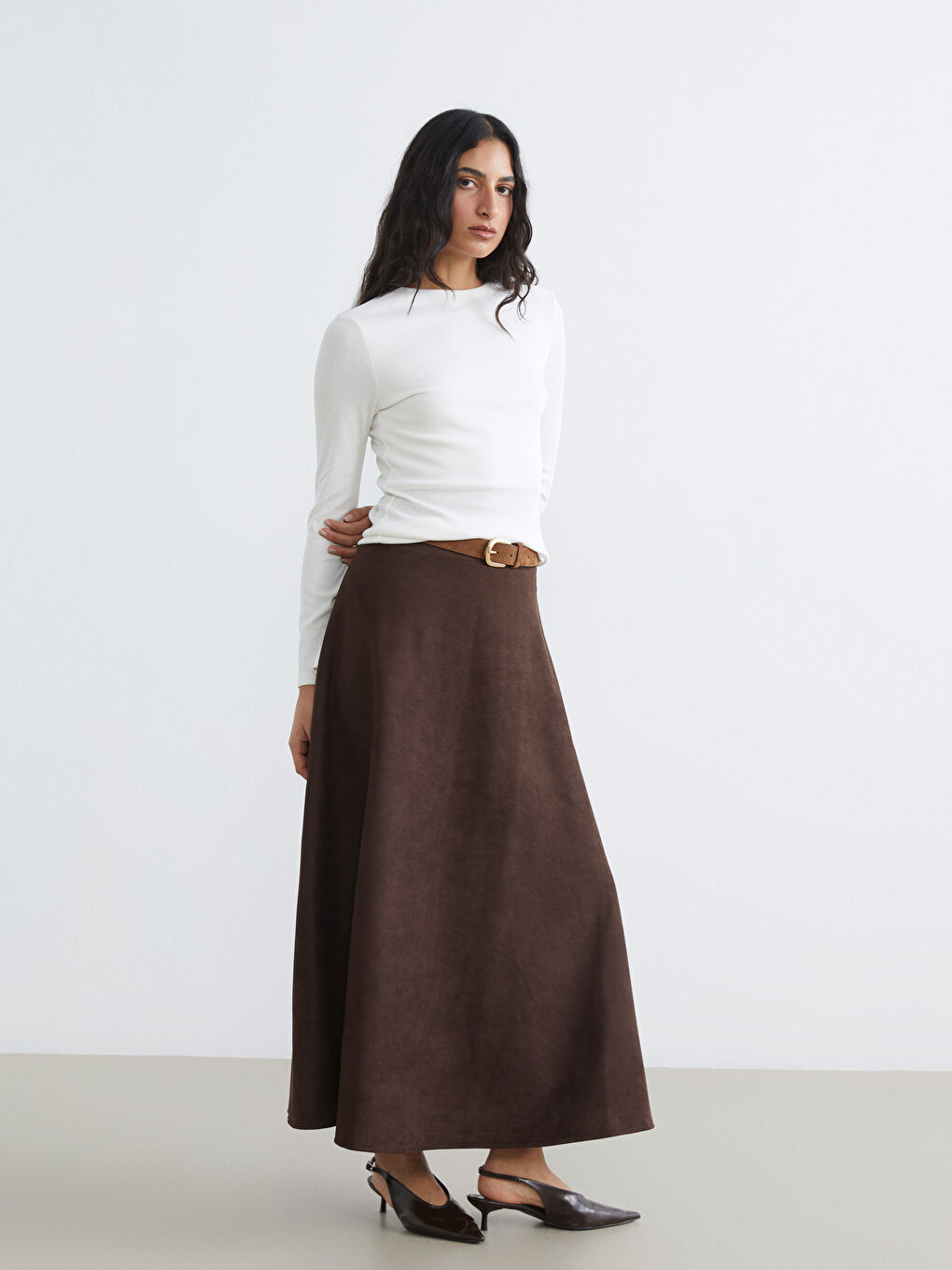 Crew Neck Ribbed Women's Body-1