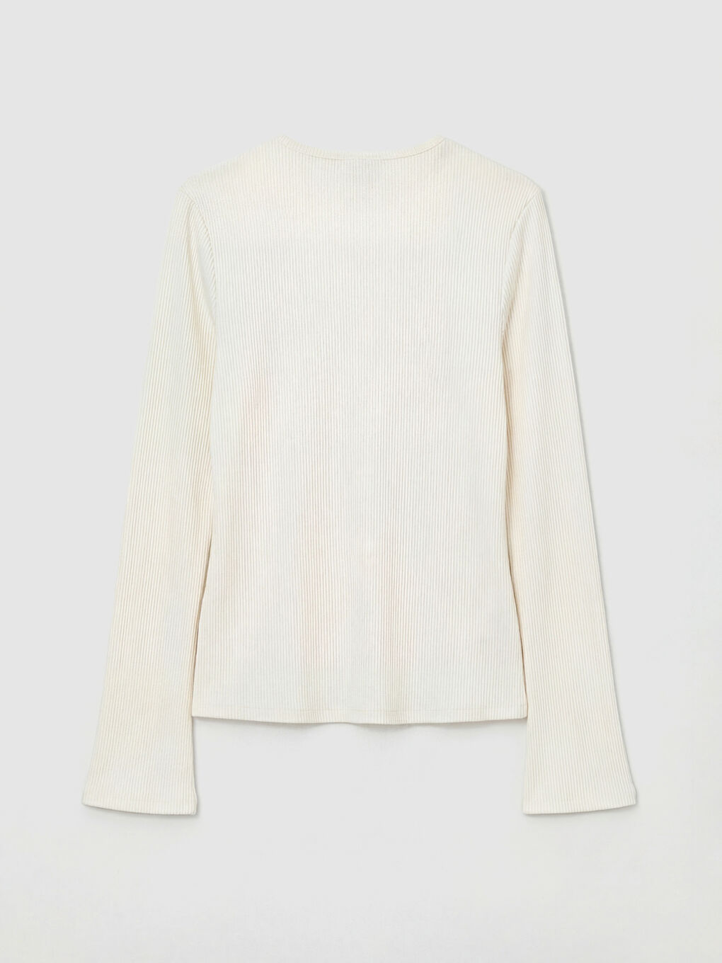 Ekru Bisiklet Yaka Fitilli Kadın Body-1