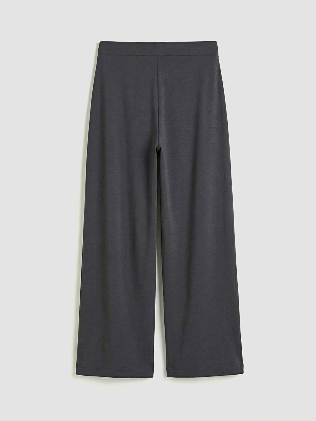 Antrasit Beli Lastikli Geniş Paça Kadın Eşofman Altı	-1