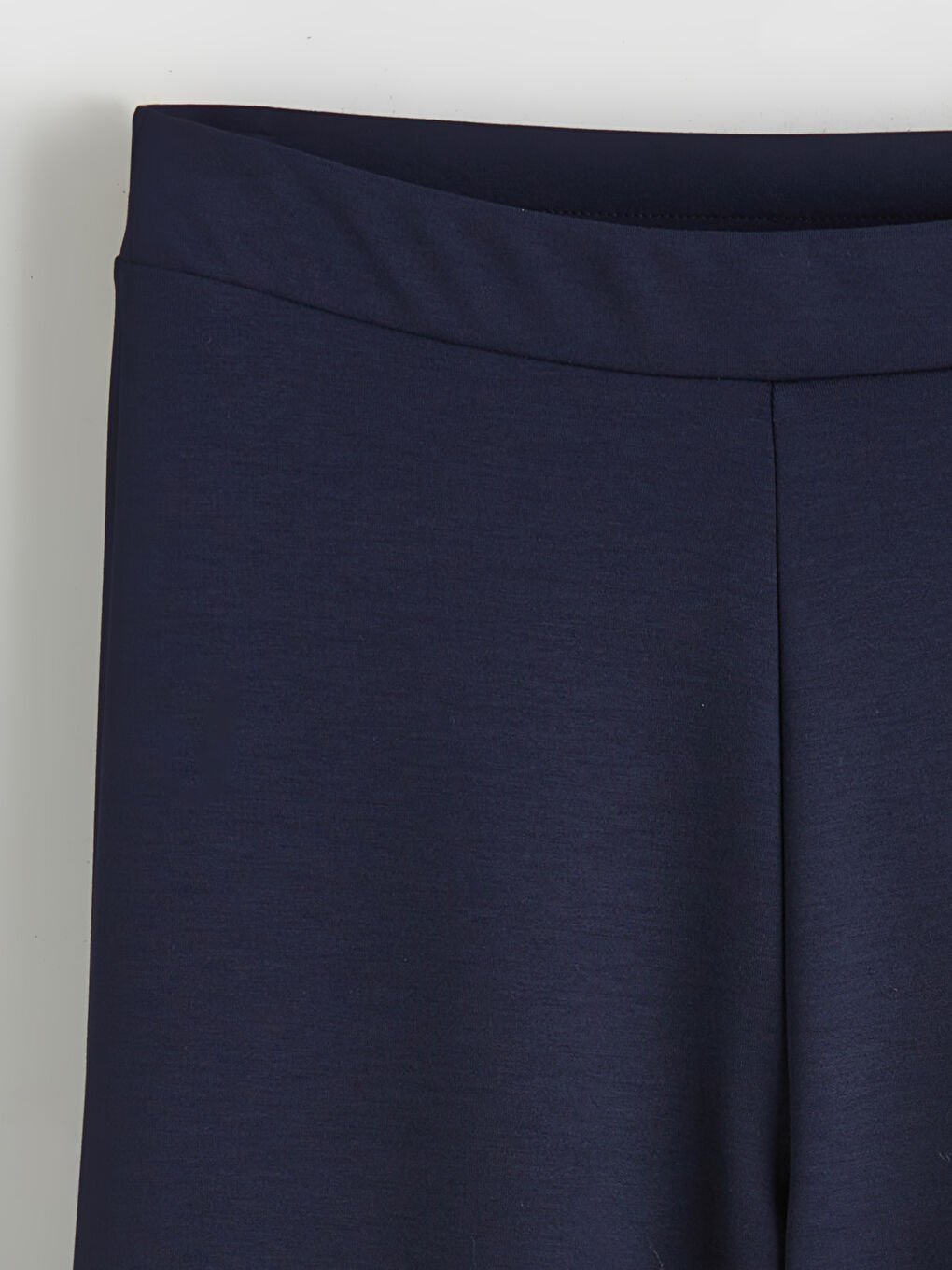 Lacivert Beli Lastikli Geniş Paça Kadın Eşofman Altı	-5