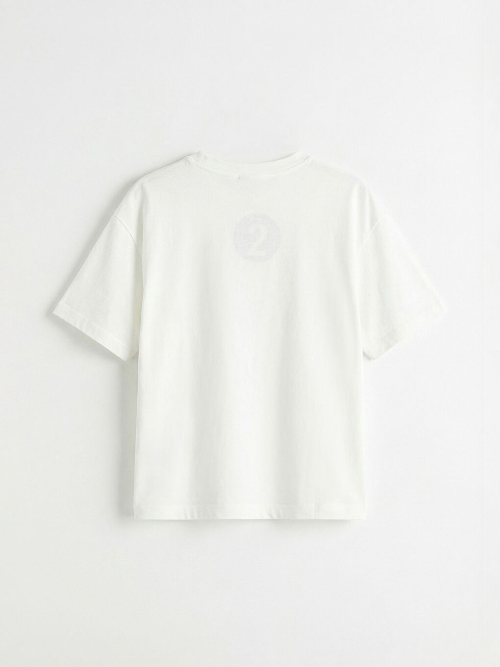 Gri Bisiklet Yaka Baskılı Kız Çocuk Tişört ve Pantolon-2