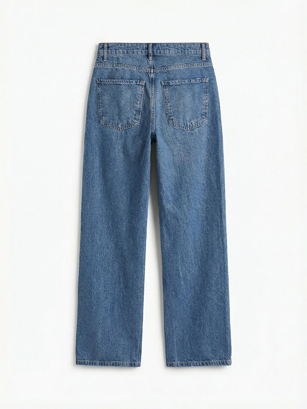 İndigo Baggy Fit Kadın Jean Pantolon-1